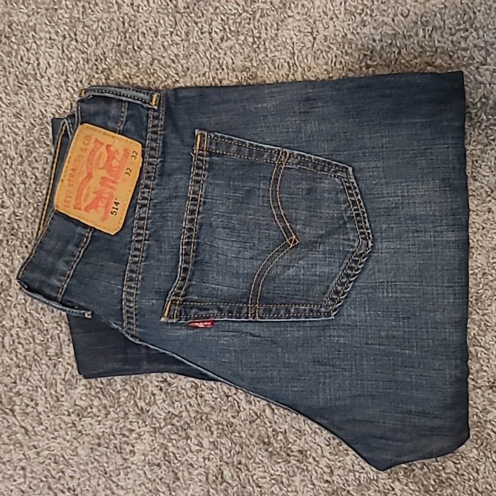 Mens 514 W 32 L 32 Dark Jean Levi 👖